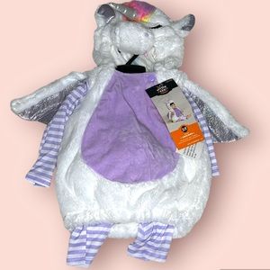 Unicorn Costume 12-18 months Halloween Baby Infant Plush Fur 3 Piece Hooded